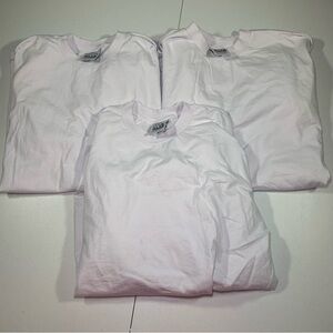 VTG Mens Pro Club Shirt White Blank Heavy Weight Made USA Size XL Tall Lot of 3